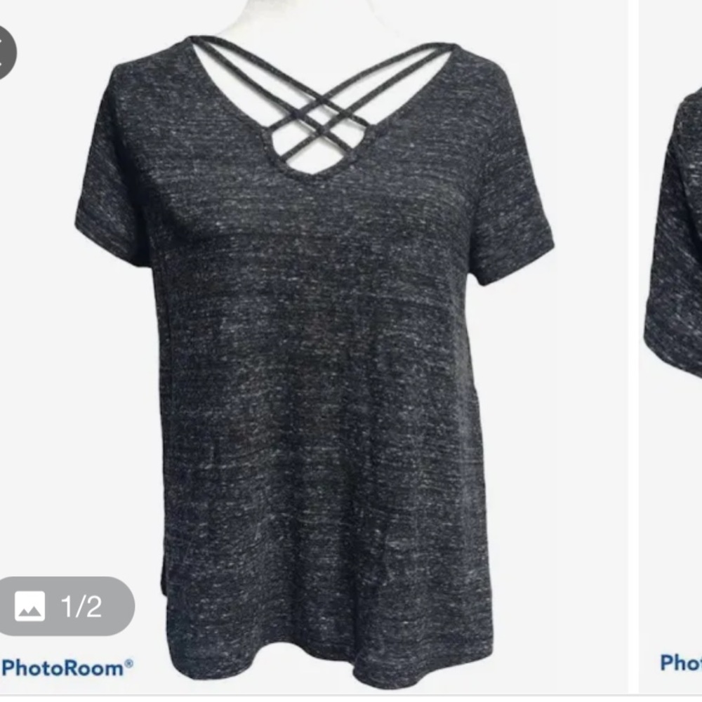 Mossimo Criss Crossed Neckline Tee